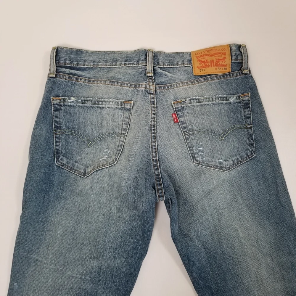 Levi's 511 Slim Fit Jeans Destructed 32x30